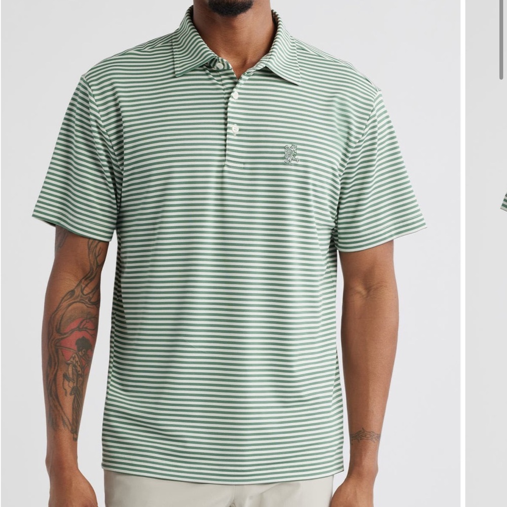 NEW Grass Clippings Original Striped Polo